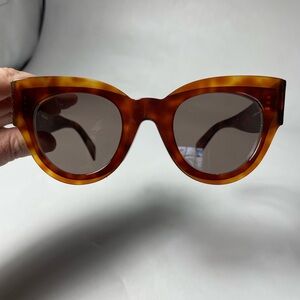 Celine Tortoise Shell Cat Eye Sunglasses